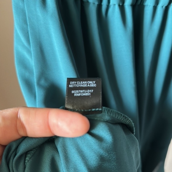 NWT WAYF Tiered Teal Green Ruffle Maxi Dress - Picture 11 of 11